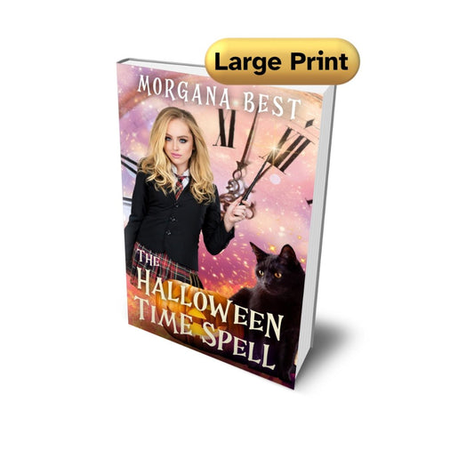 The Halloween Time Spell Large Print PAPERBACK cozy mystery morgana best