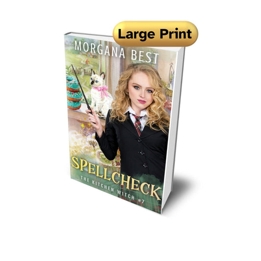 spellcheck large print paperback cozy mystery