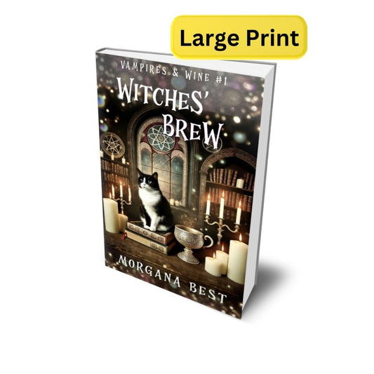 witches brew large print paperbook book vampire cozy mystery