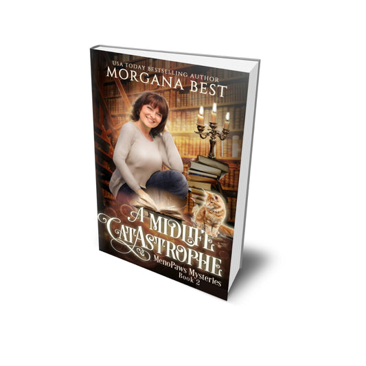 A Midlife CatAstrophe PAPERBACK paranormal cozy mystery morgana best