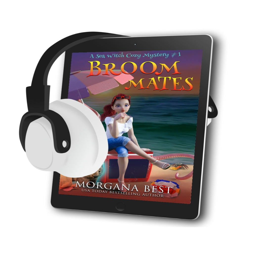 Broom Mates AUDIOBOOK paranormal cozy mystery cozy fantasy by morgana best