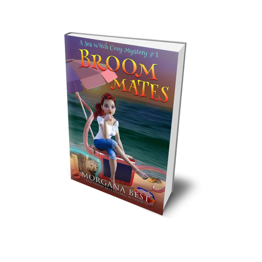 Broom  Mates PAPERBACK paranormal cozy mystery by Morgana Best