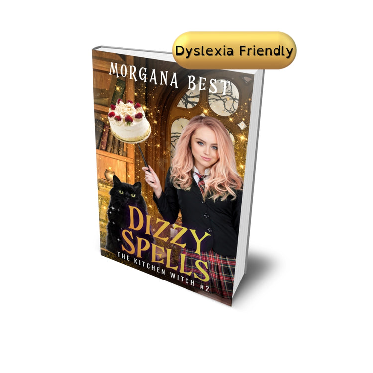 Dizzy Spells Dyslexia Friendly paperback edition morgana best paranormal cozy mystery