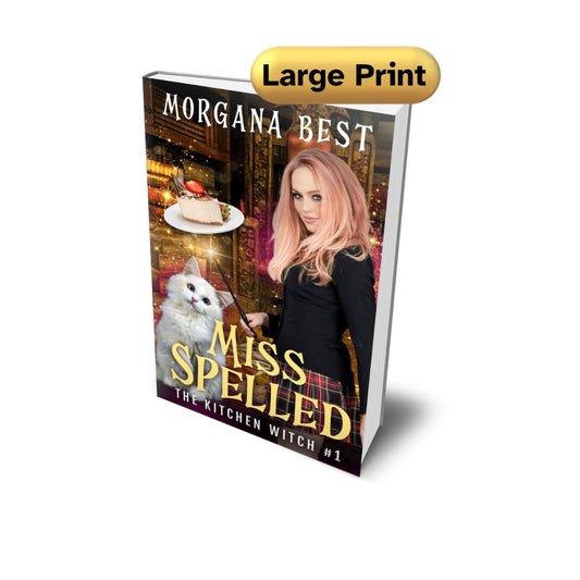Miss Spelled Large Print PAPERBACK book cozy mystery