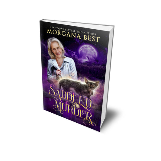 Saddled with Murder PAPERBACK paranormal womens fiction cozy mystery morgana best