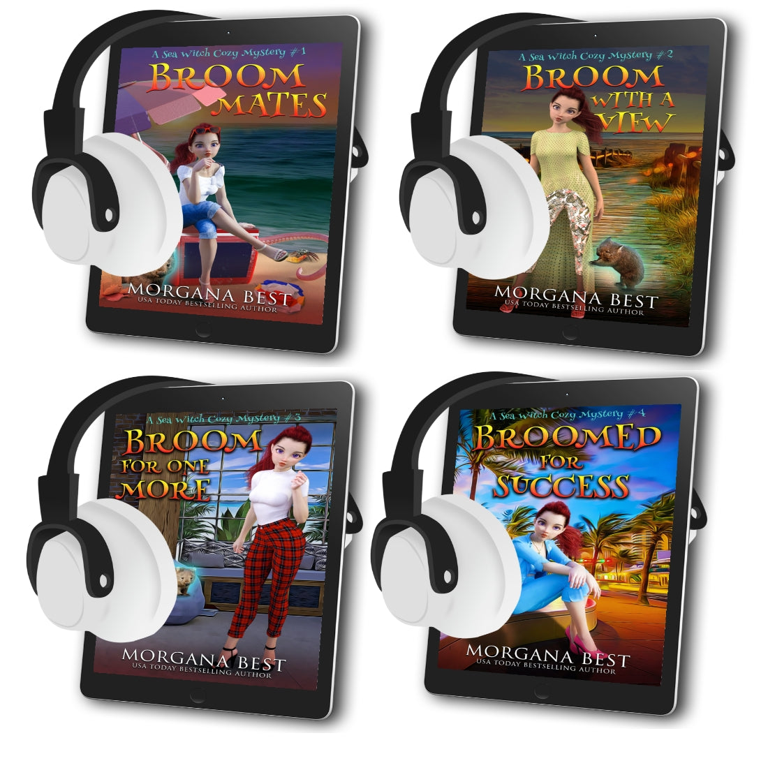Sea Witch Cozy Mysteries  AUDIOBOOK BUNDLE paranormal cozy mysteries by morgana best