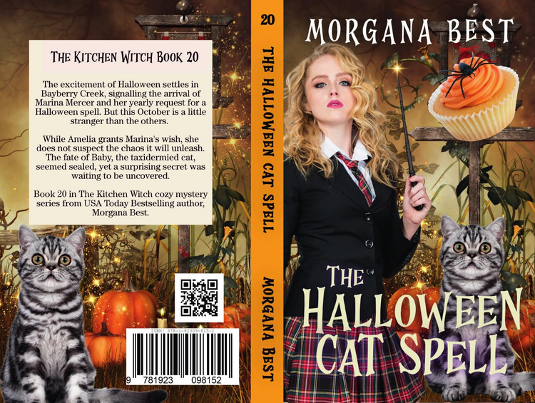 The Halloween Cat Spell (PAPERBACK) witch cozy mystery