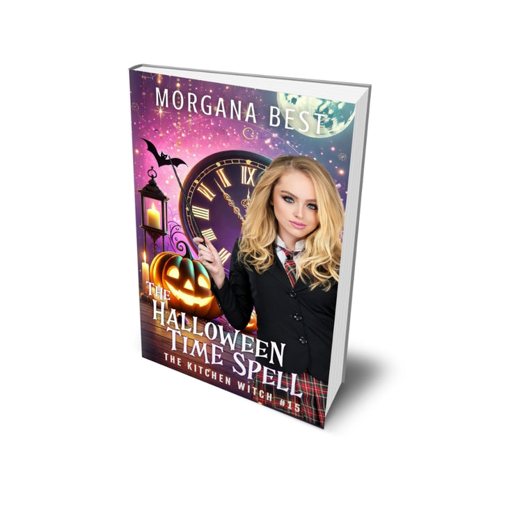 The Halloween Time Spell PAPERBACK cozy mystety with witches