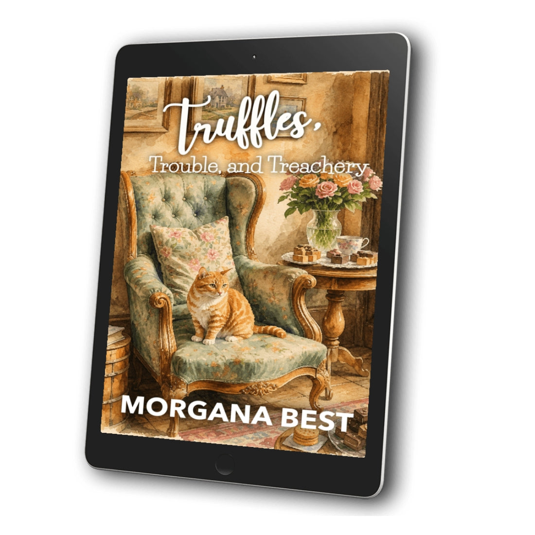 Truffles, Trouble, and Treachery EBOOK cooking cozy mystery with cat