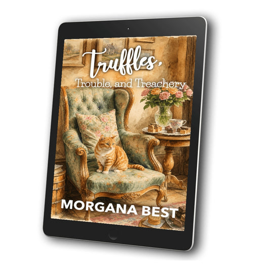 Truffles, Trouble, and Treachery EBOOK cooking cozy mystery with cat