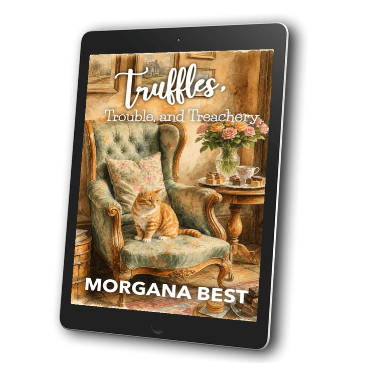 Truffles, Trouble, and Treachery EBOOK cooking cozy mystery with cat