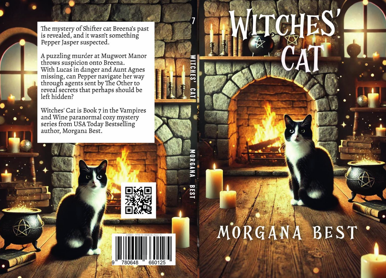 Witches Cat Paperback Paranormal cozy mystery vampires full cover