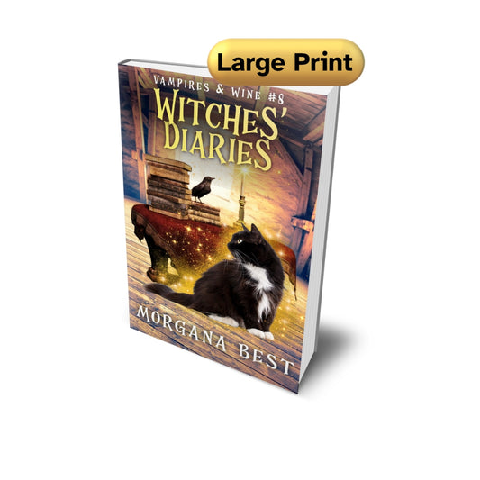 Witches’ Diaries LARGE PRINT Paperback paranormal cozy mystery by morgana best