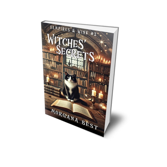 Witches’ Secrets Paperback paranormal cozy mystery with vampires