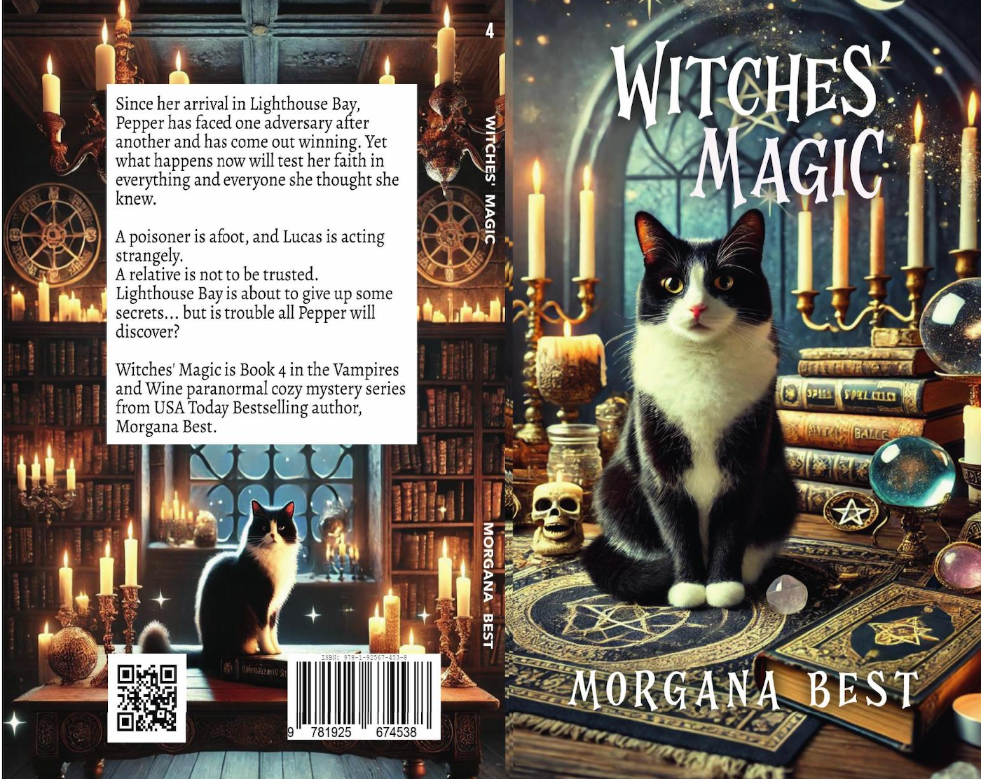 Witches’ magic full cover  Paperback Paranormal cozy mystery