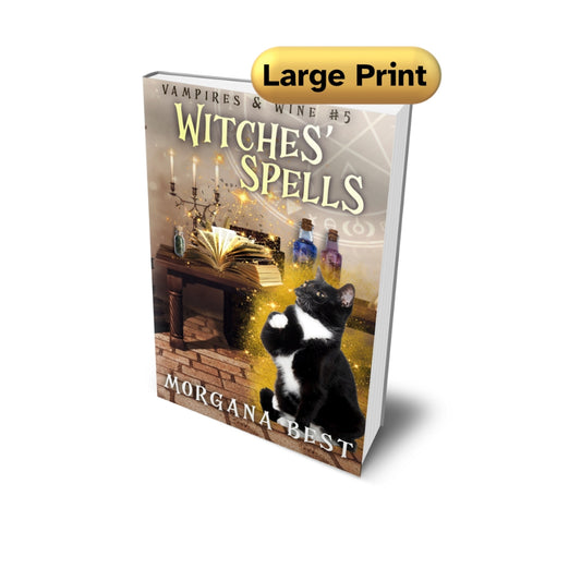 witches spells large print paperback paranormal cozy mystery by morgana best